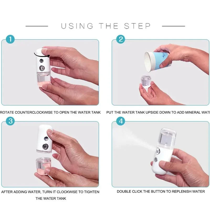 Velveta™ Portable Face Steamer & Mini Humidifier 30ml
