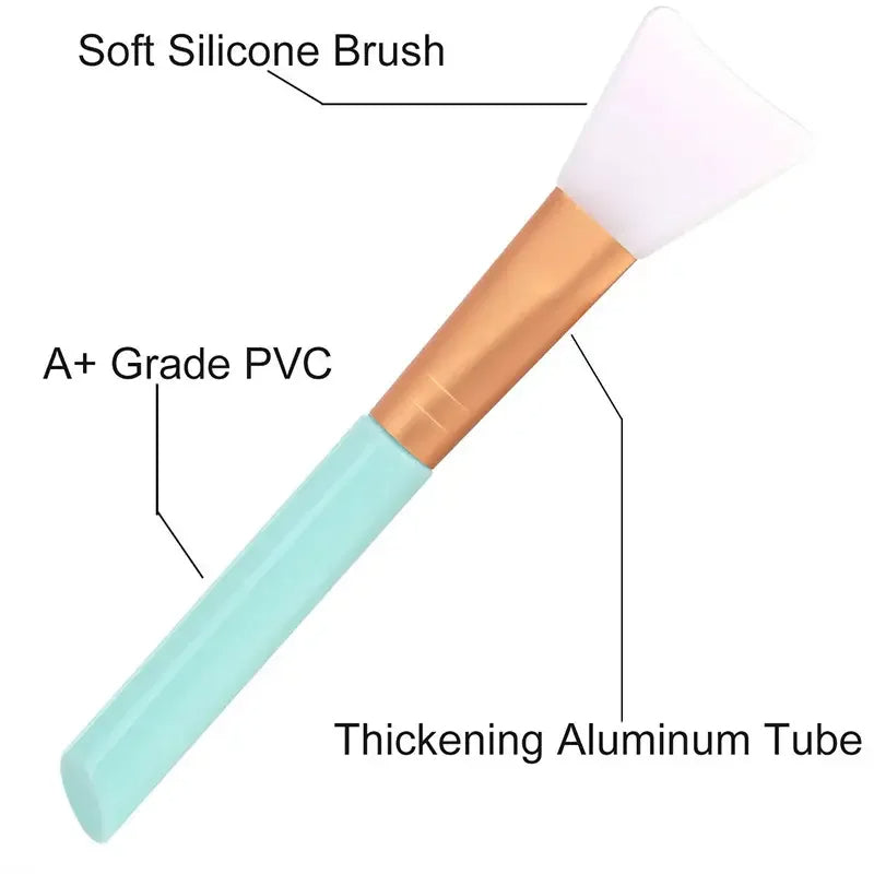 Velveta™ Pack of 5 Silicone Facial Mask Brushes – Soft & Gentle Applicators