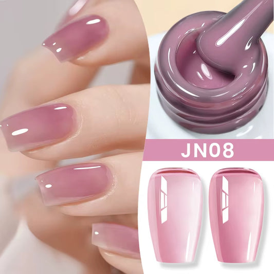 Jelly Nude Gel Nail Polish Set – Pack of 6