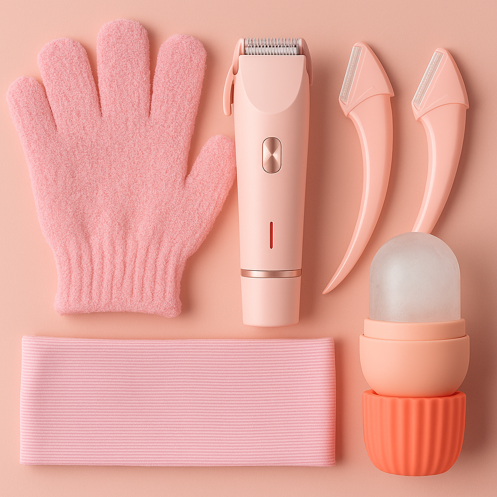 Velveta™ Smooth & Glow Shaving Kit – Women’s Grooming & Skincare Bundle