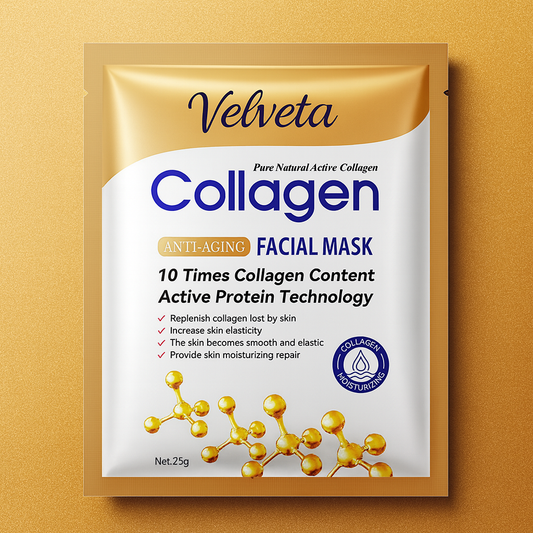 Velveta CollagenLift™ – Anti-Aging Collagen Facial Mask