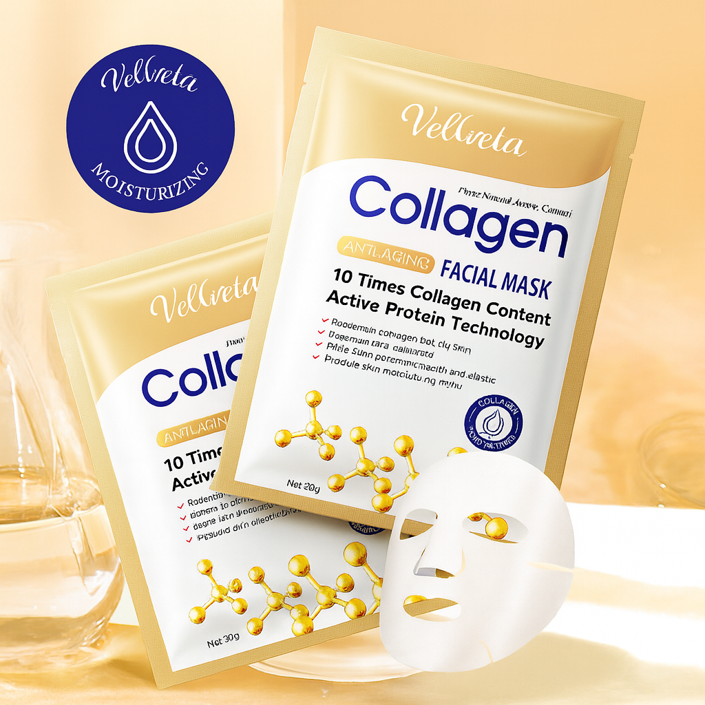 Velveta CollagenLift™ – Anti-Aging Collagen Facial Mask