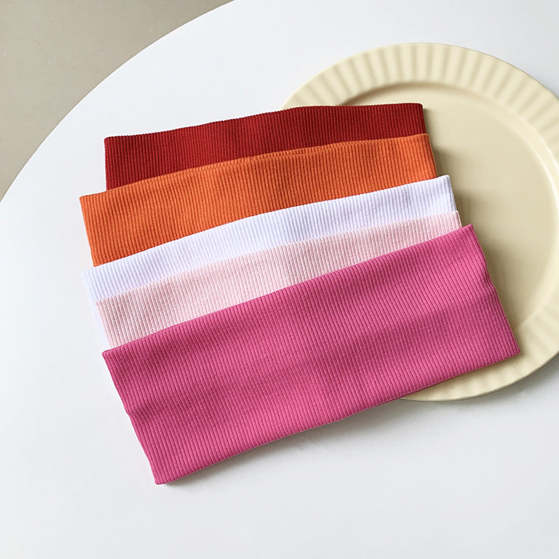 Stretch cotton hair bands for yoga, fitness, running, and everyday use