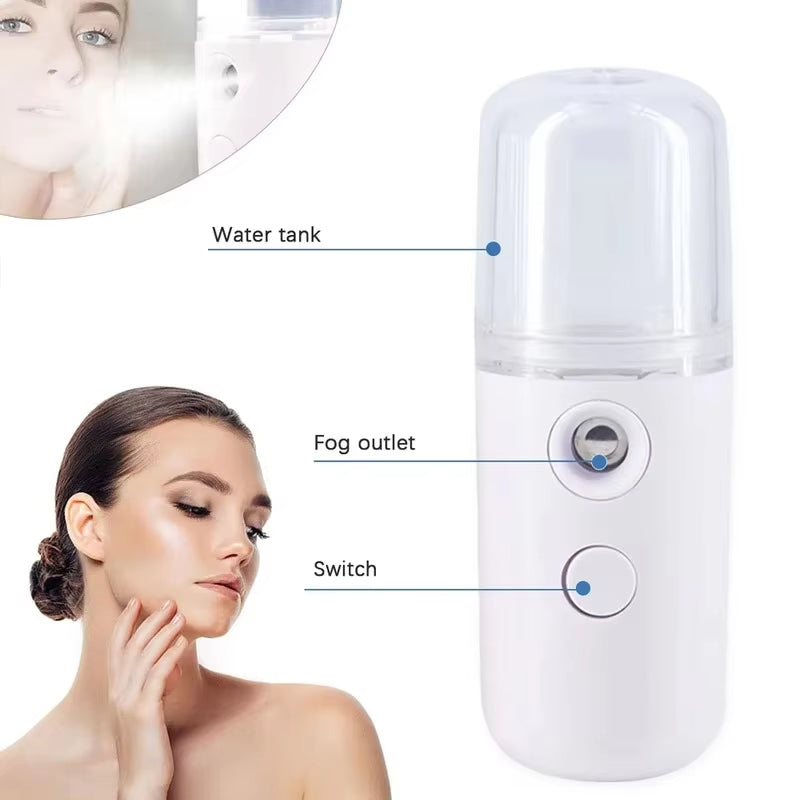 Velveta™ Facial Spa at Home Kit – Steamer, Pore Cleaner, Rollers & Mask Brush