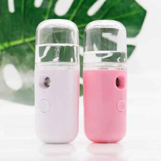 Portable rechargeable 30ml face steamer mini humidifier for skincare hydration