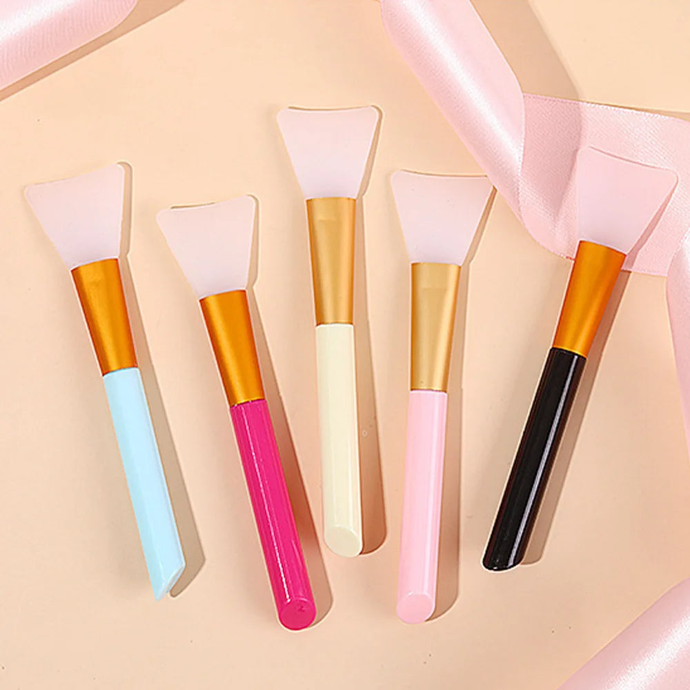 Velveta™ Pack of 5 Silicone Facial Mask Brushes – Soft & Gentle Applicators
