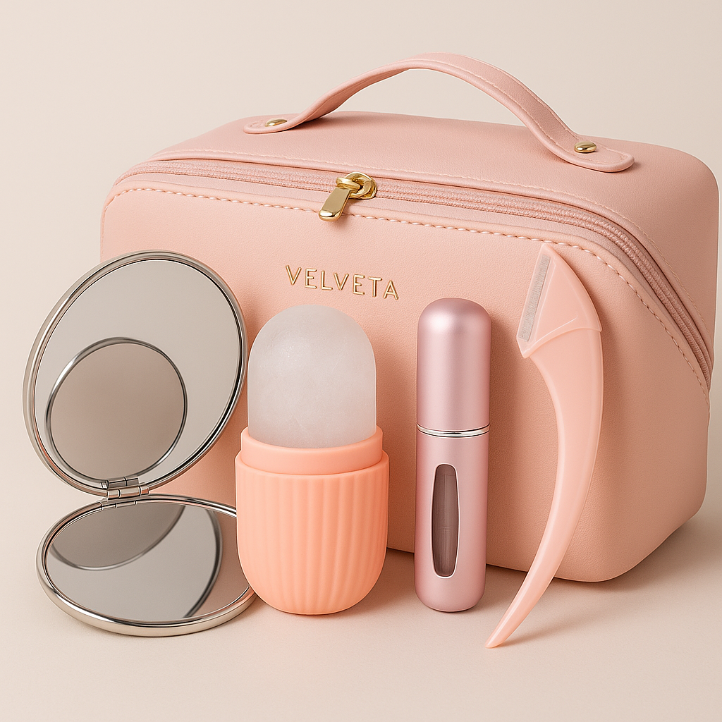 Velveta™ Glow On the Go Travel Set – Portable Beauty & Self‑Care Kit