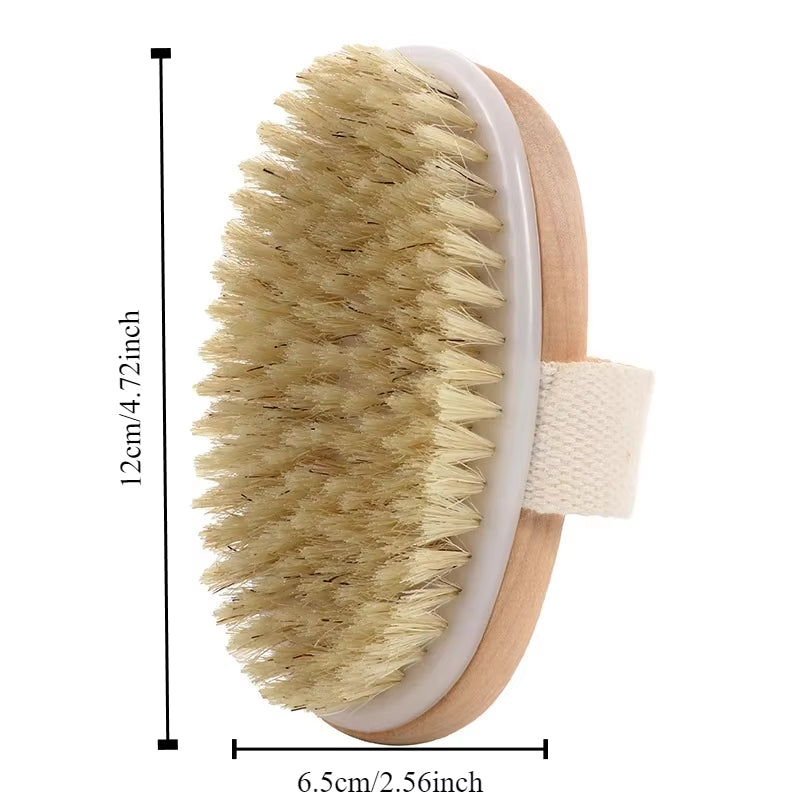 Velveta™ Natural Wooden Shower Brush – Wet & Dry Exfoliating Brush