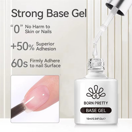 Luxe UV/LED Nail Gel – Base, Glossy & Matte Top Coat (10ml, Pack of 3)