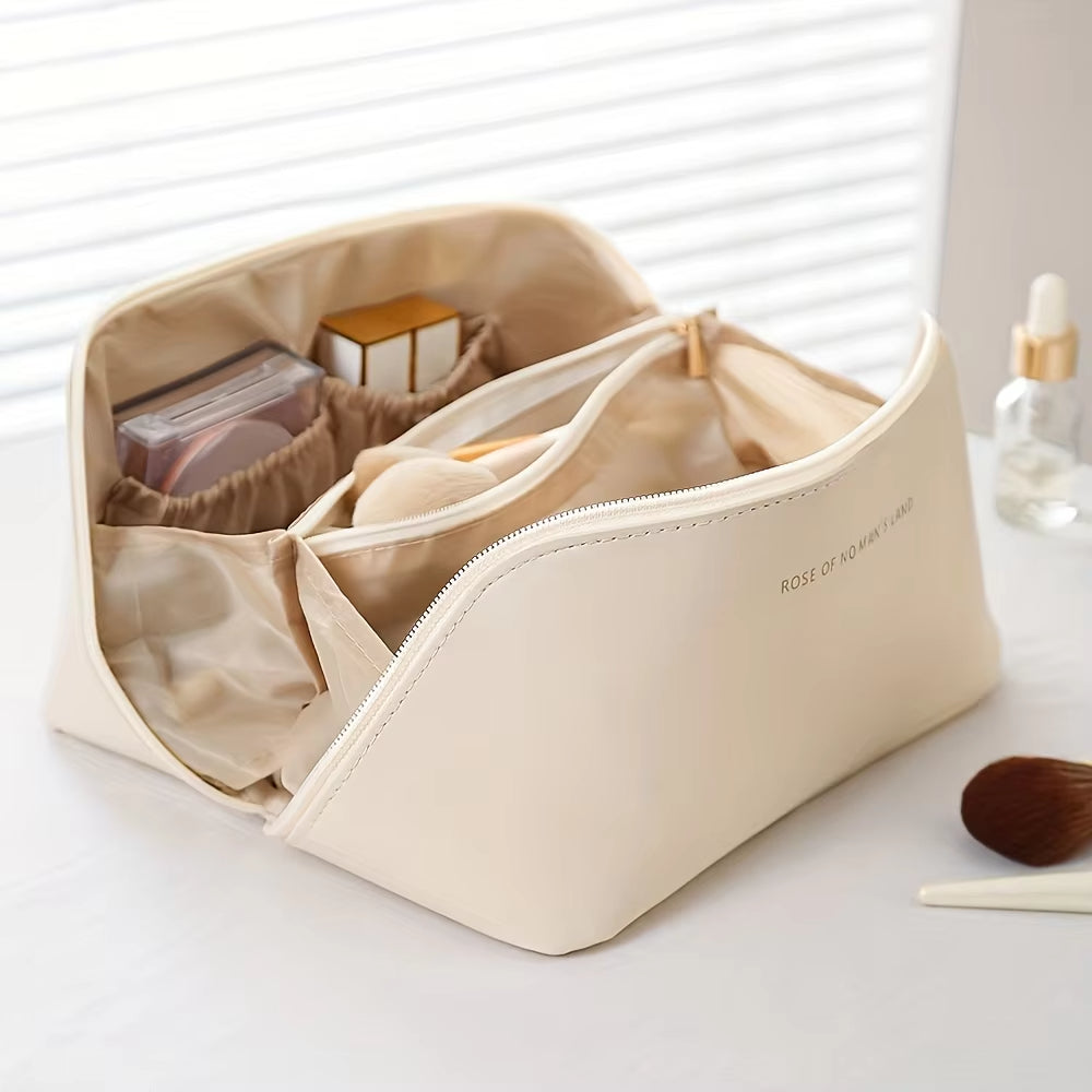 Velveta™ Luxury Women's Travel Toiletry Kit – Makeup & Cosmetic Organizer Bag