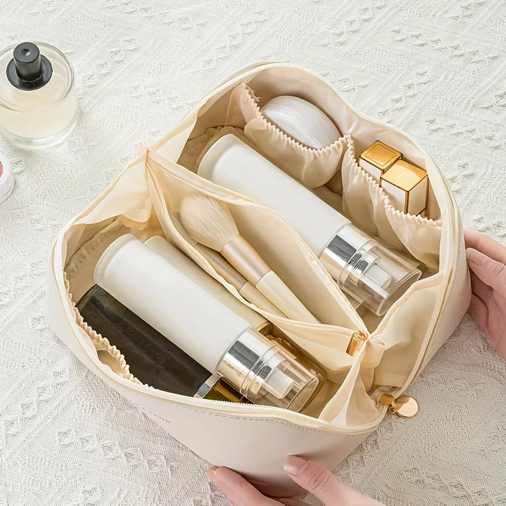 Velveta™ Luxury Women's Travel Toiletry Kit – Makeup & Cosmetic Organizer Bag